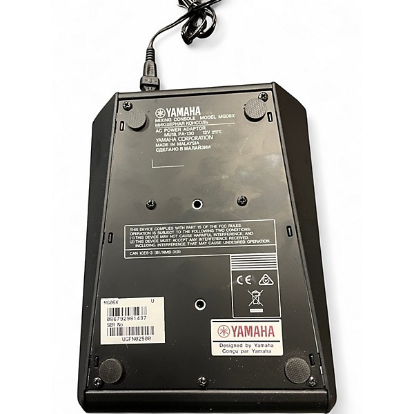 Used Yamaha MG06X Unpowered Mixer