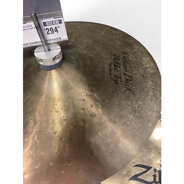 Used Zildjian 13in K Custom Dark Hi Hat Pair Cymbal