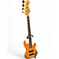 Used 2005 Fender Deluxe Zone Bass  Trans Amber Electric Bass Guitar thumbnail