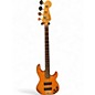 Used 2005 Fender Deluxe Zone Bass  Trans Amber Electric Bass Guitar