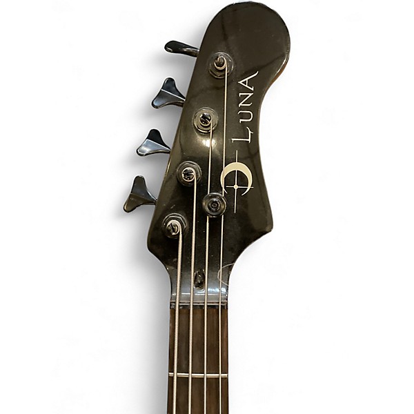 Used Luna BASS GUITAR Natural Electric Bass Guitar
