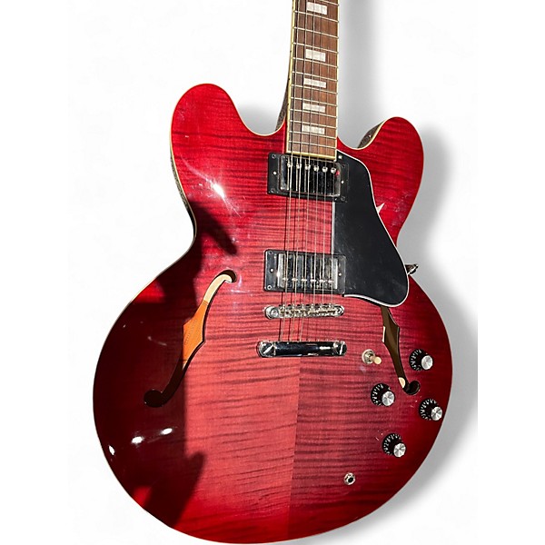 Used 2021 Epiphone ES335 RASPBERRY BURST Hollow Body Electric Guitar