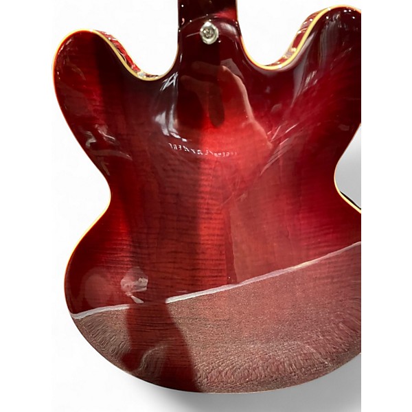 Used 2021 Epiphone ES335 RASPBERRY BURST Hollow Body Electric Guitar