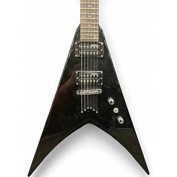 Used ESP LTD V50 Black Solid Body Electric Guitar