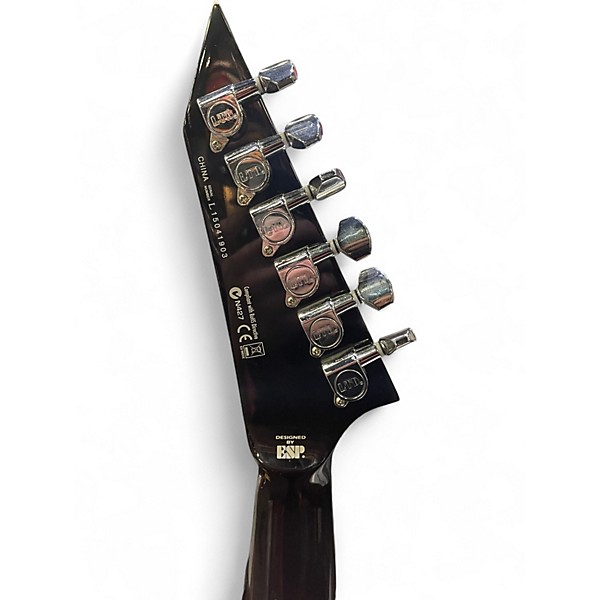 Used ESP LTD V50 Black Solid Body Electric Guitar