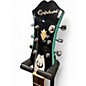 Vintage 1996 Epiphone Riviera TQ Turquoise Hollow Body Electric Guitar