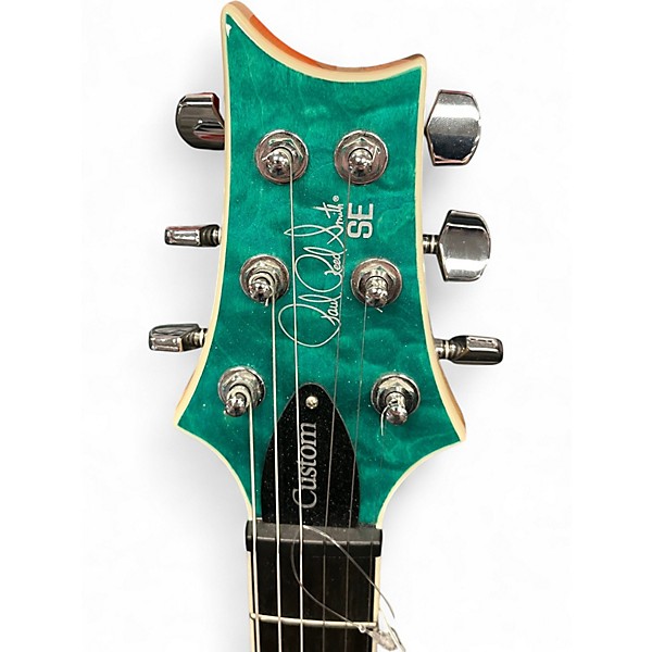 Used PRS SE Custom 24 Green Solid Body Electric Guitar