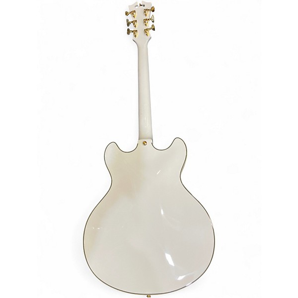 Used D'Angelico EXCEL DCSP Alpine White Hollow Body Electric Guitar