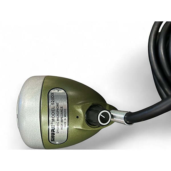 Used Shure 520DX Green Bullet Dynamic Microphone