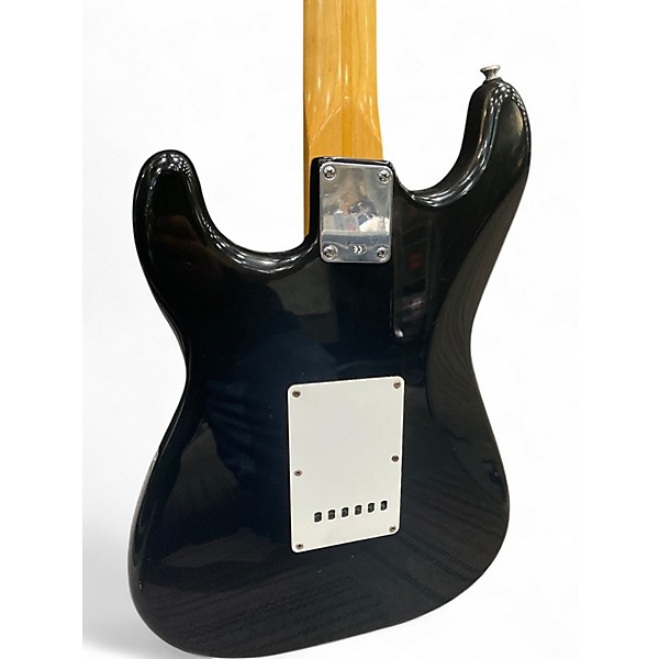 Used 1990s Fender Standard Stratocaster HSS Black Solid Body Electric Guitar
