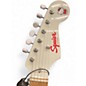Used Squier Hello Kitty Stratocaster Single Hum White Solid Body Electric Guitar