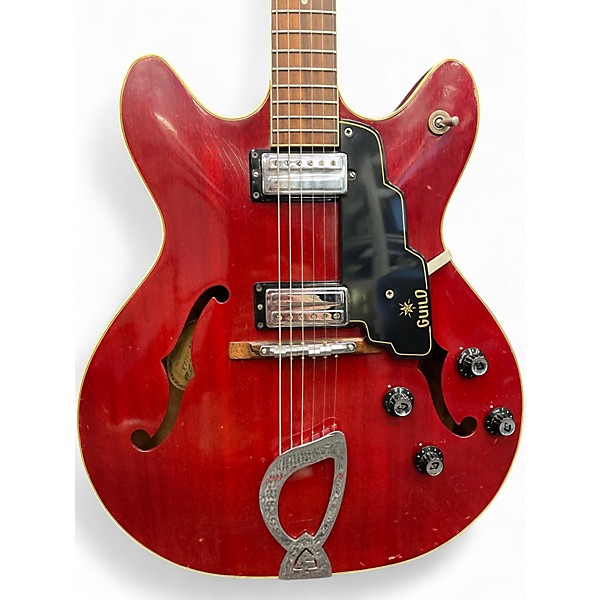 Vintage 1966 Guild Starfire IV Red Hollow Body Electric Guitar