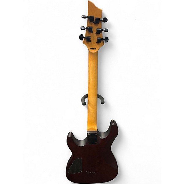 Used Schecter Guitar Research Diamond series Omen 6 Brown Solid Body Electric Guitar