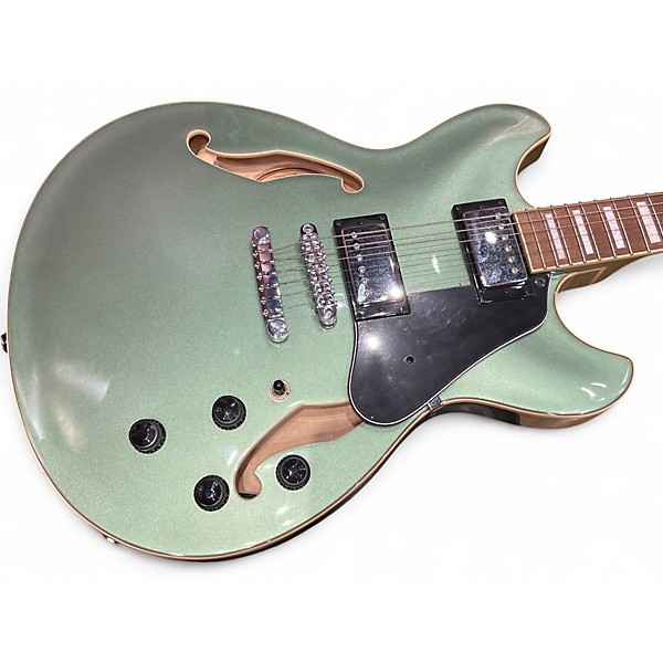 Used Ibanez AS73 Artcore Green Hollow Body Electric Guitar