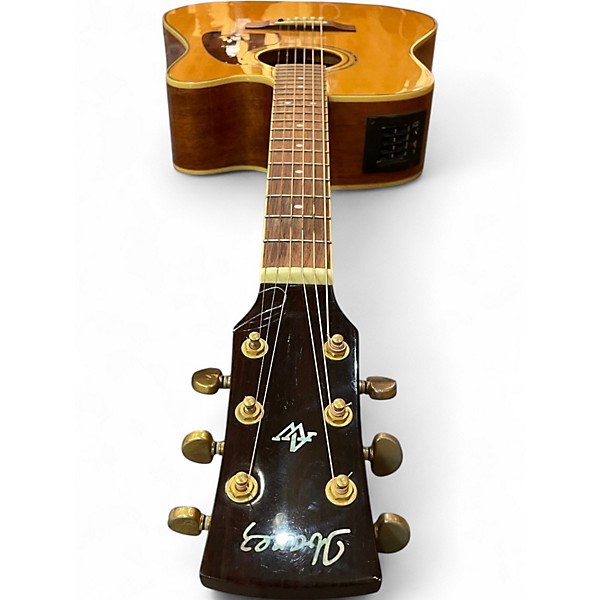 Used Ibanez AW100CE Natural Acoustic Electric Guitar