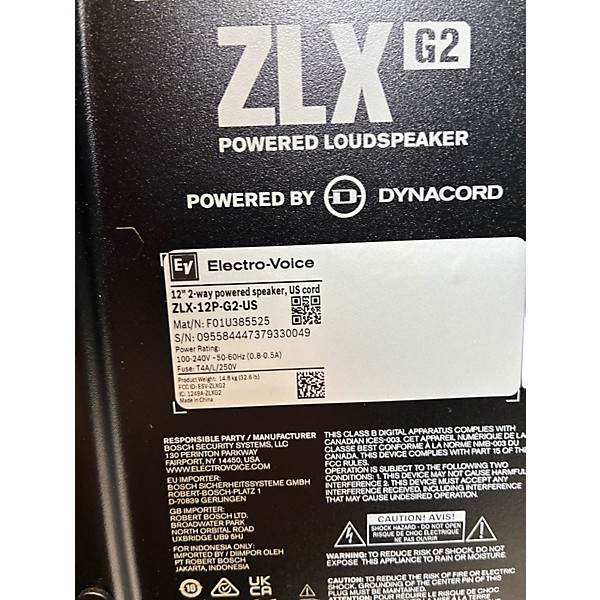Used Electro-Voice ZLX-12P G2 Powered Speaker