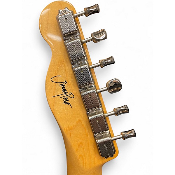 Used Fender Jimmy Page Mirror Telecaster White Blonde Solid Body Electric Guitar
