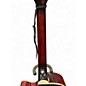 Used Ibanez AEF37E Trans Red Acoustic Electric Guitar