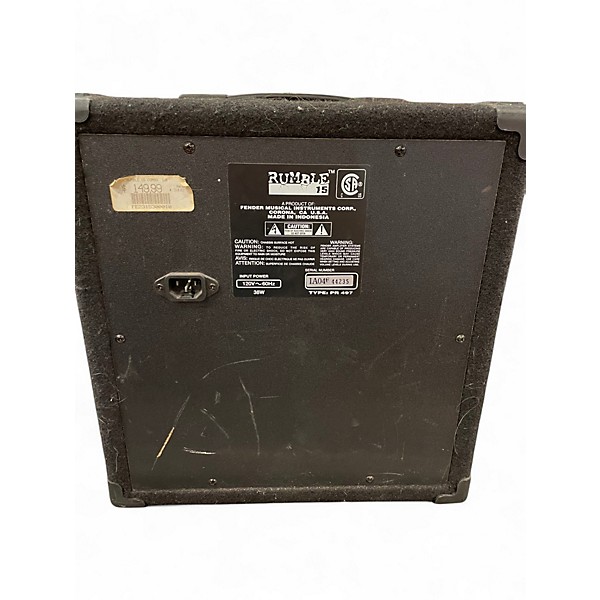 Used Fender Rumble 15 15W 1X8 Bass Combo Amp