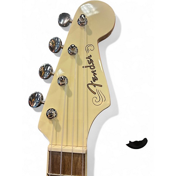 Used Fender Fullerton Jazzmaster Acoustic Electric Ukulele  Alpine White Ukulele