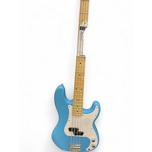 Used 2020 Squier Sonic Precision Blue Electric Bass Guitar