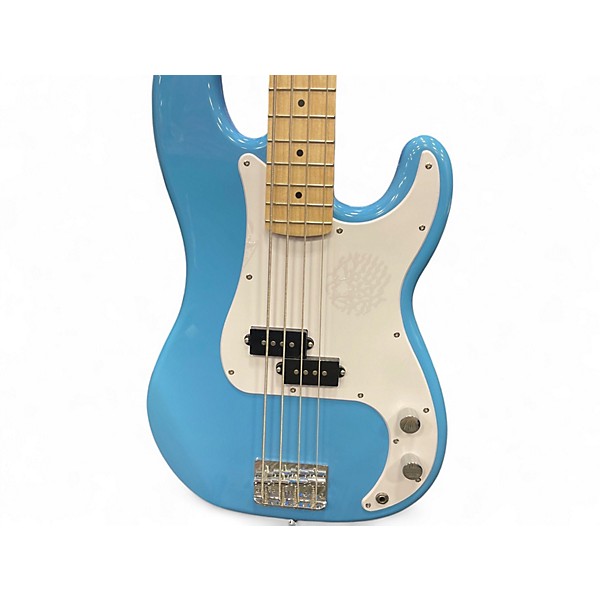 Used 2020 Squier Sonic Precision Blue Electric Bass Guitar