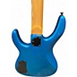 Used Squier HM 5 String Blue Electric Bass Guitar