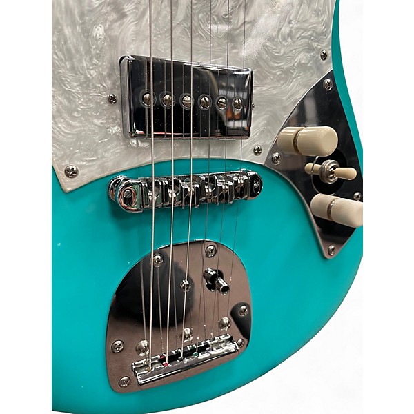 Used 2019 Malinoski Hornet Teal Solid Body Electric Guitar