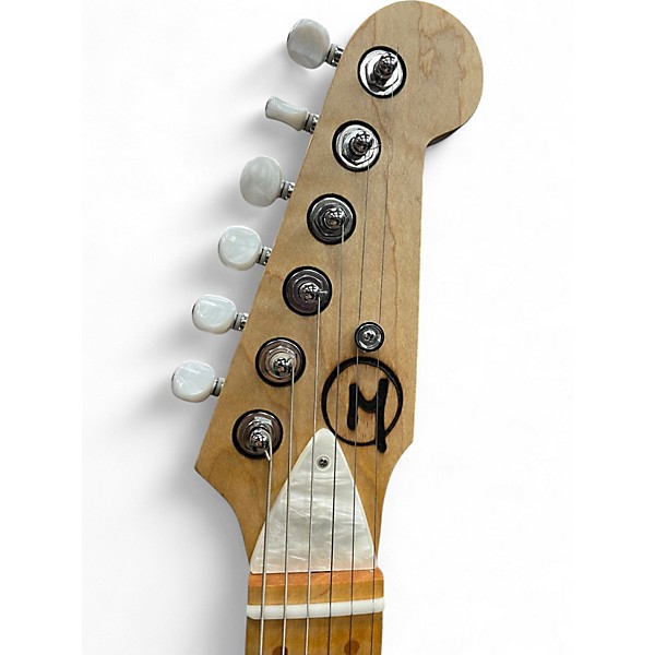 Used 2019 Malinoski Hornet Teal Solid Body Electric Guitar