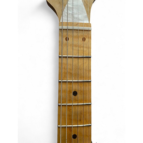 Used 2019 Malinoski Hornet Teal Solid Body Electric Guitar