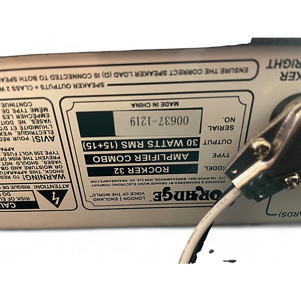 Used 2019 Orange Amplifiers Rocker 32 Tube Guitar Combo Amp