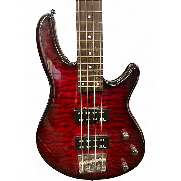 Used Schecter Guitar Research Raiden Special 4 String Cherry Sunburst Electric Bass Guitar