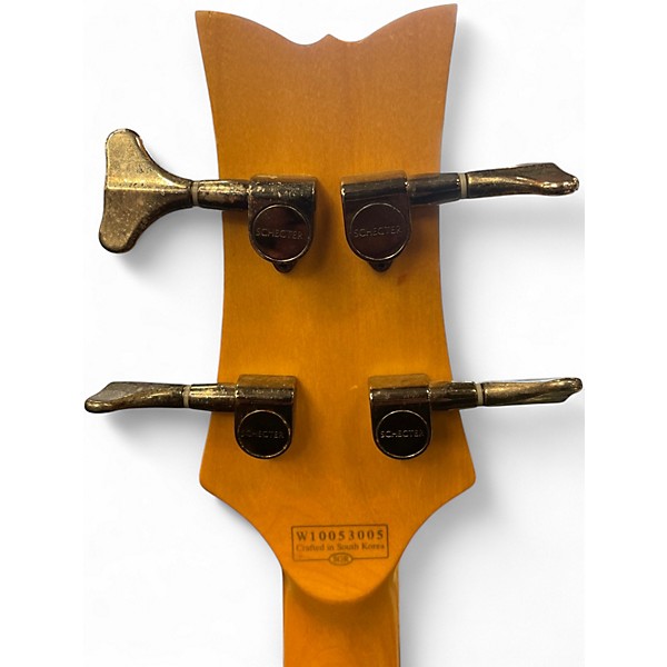 Used Schecter Guitar Research Raiden Special 4 String Cherry Sunburst Electric Bass Guitar