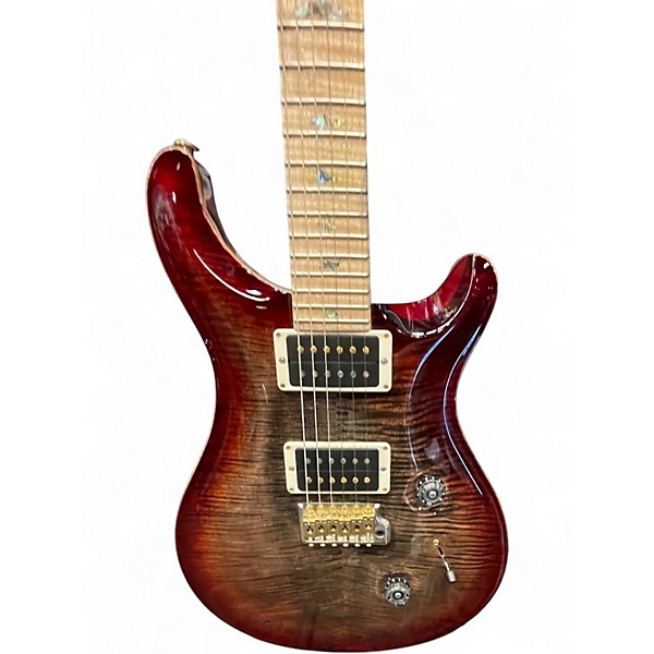 Used 2017 PRS CUSTOM 24 CHARCOAL CHERRY  Solid Body Electric Guitar