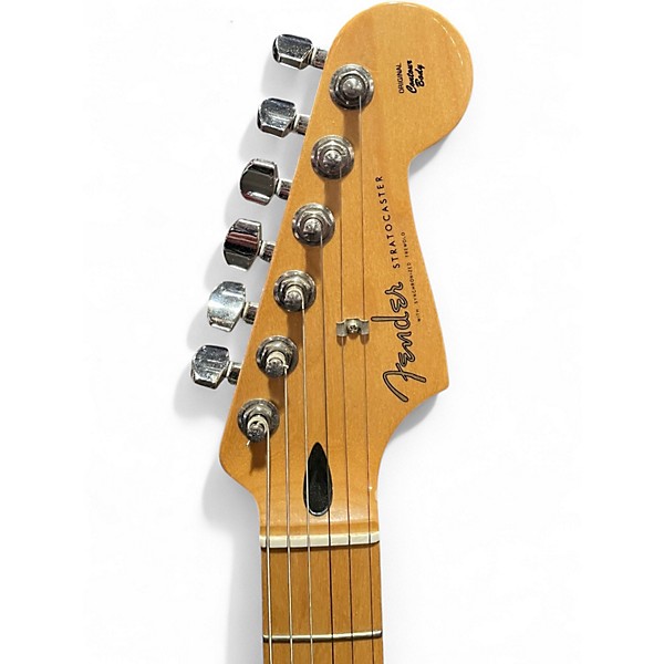 Used Fender Player Stratocaster Black Solid Body Electric Guitar