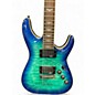 Used Schecter Guitar Research Omen Extreme 6 Ocean Blue Burst Solid Body Electric Guitar thumbnail