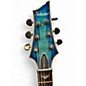 Used Schecter Guitar Research Omen Extreme 6 Ocean Blue Burst Solid Body Electric Guitar