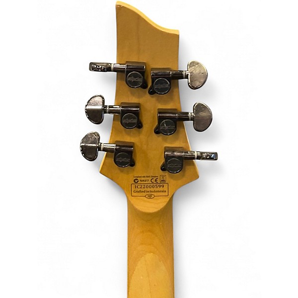 Used Schecter Guitar Research Omen Extreme 6 Ocean Blue Burst Solid Body Electric Guitar