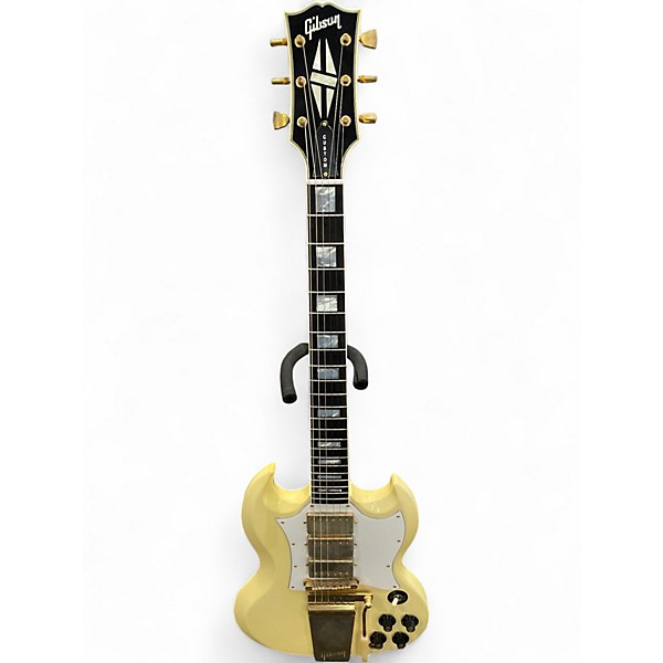 Used Gibson Jimi Hendrix 1967 SG Custom Aged Polaris White Solid Body Electric Guitar