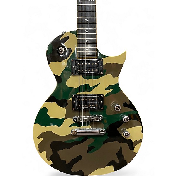 Used ESP LTD WA600 Will Adler Signature DARK GREEN CAMO Solid Body Electric Guitar