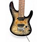 Used Ibanez AZ premium 7 string Charcoal Black Burst Solid Body Electric Guitar