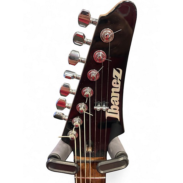 Used Ibanez AZ premium 7 string Charcoal Black Burst Solid Body Electric Guitar