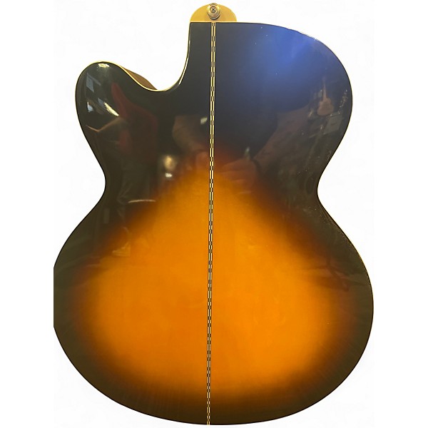 Used Epiphone J-200EC 2 Tone Sunburst Acoustic Electric Guitar