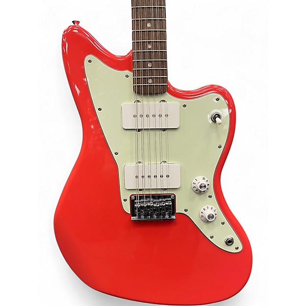 Used 2024 Squier Jazzmaster XII Fiesta Red Solid Body Electric Guitar