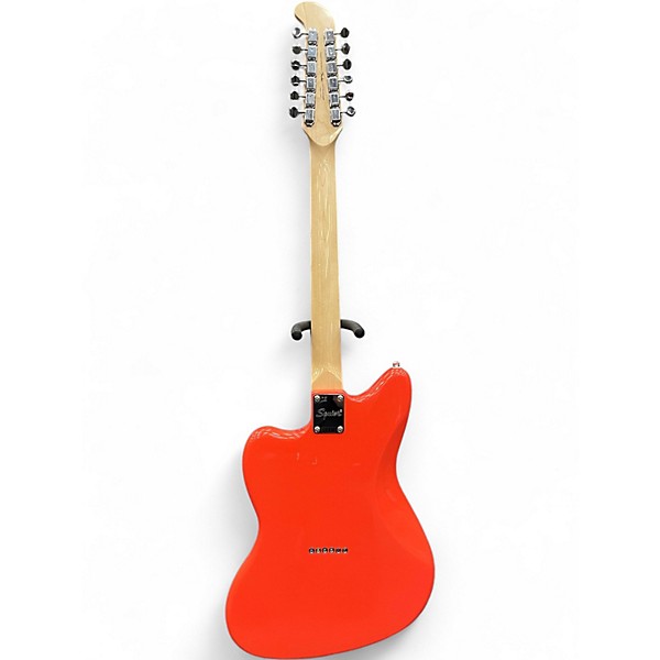Used 2024 Squier Jazzmaster XII Fiesta Red Solid Body Electric Guitar