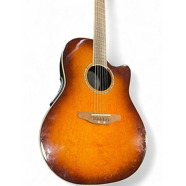 Used Ovation GC28Ab Celebrity Sunburst Acoustic Electric Guitar