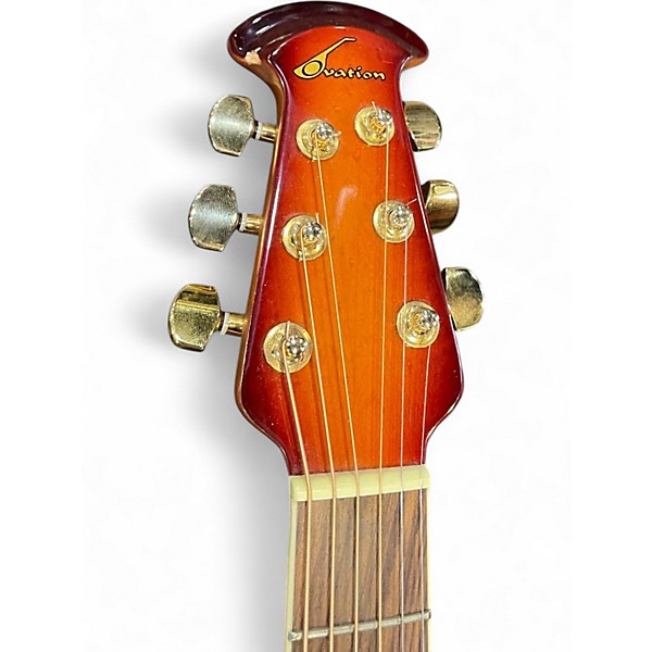 Used Ovation GC28Ab Celebrity Sunburst Acoustic Electric Guitar