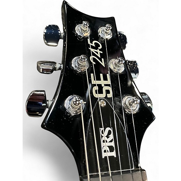 Used PRS 245 SE Trans Black Solid Body Electric Guitar
