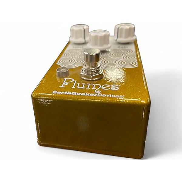 Used EarthQuaker Devices Plumes Small Signal Shredder Overdrive - Limited Editio Gold Effect Pedal