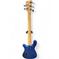 Used RockBass by Warwick Streamer LX 5 Solid Blue Metallic Electric Bass Guitar